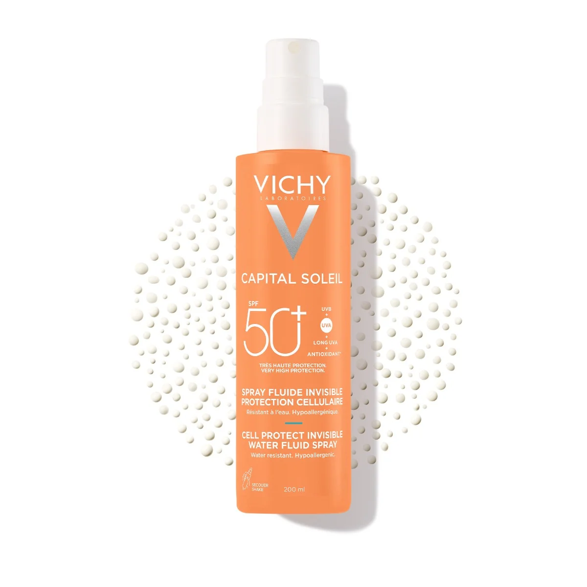 Spray fluid invizibil Capital Soleil Cell Protect SPF50+, 200ml, Vichy