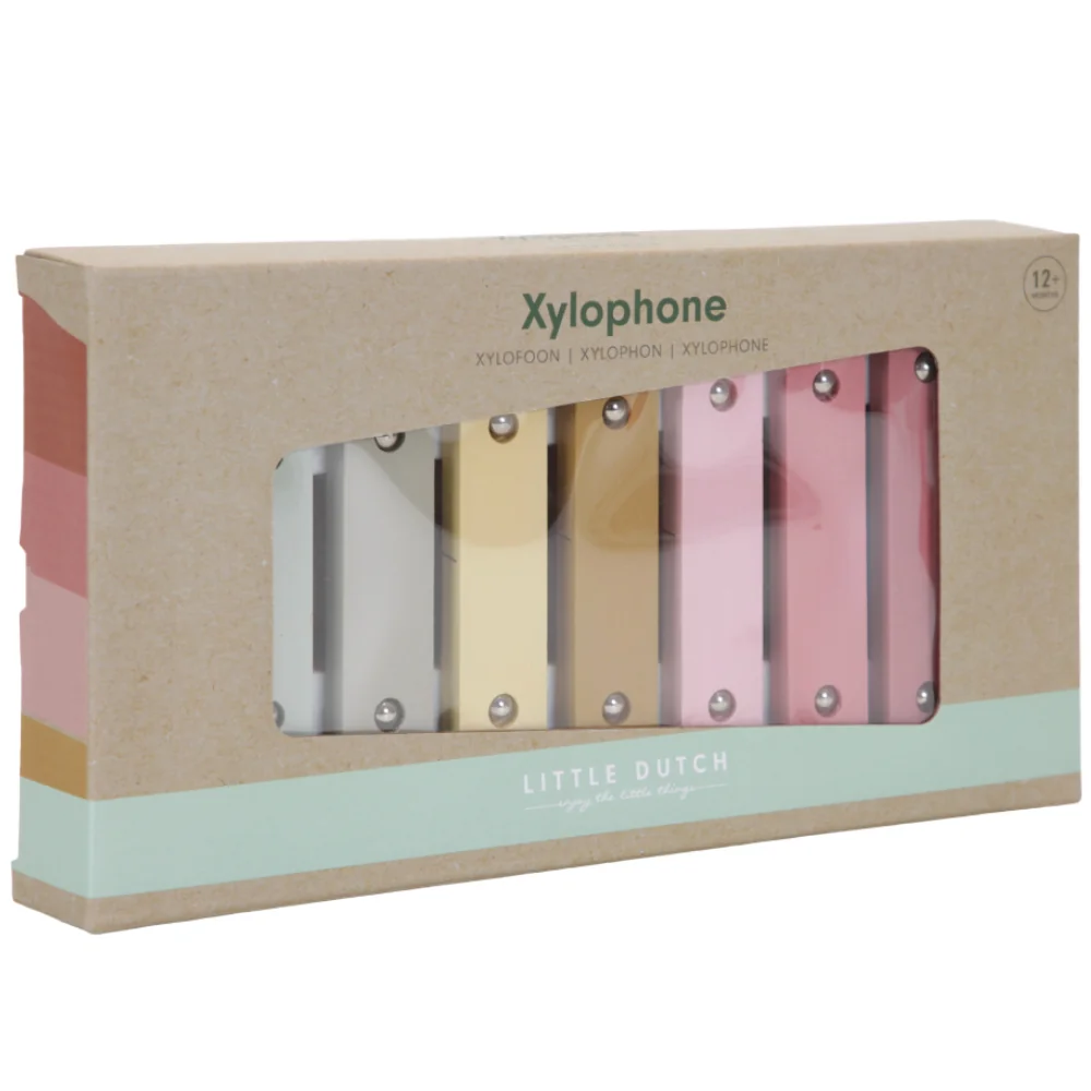 Instrument muzical - xilofon din lemn Wild Flowers, 1 bucata, Little Dutch 