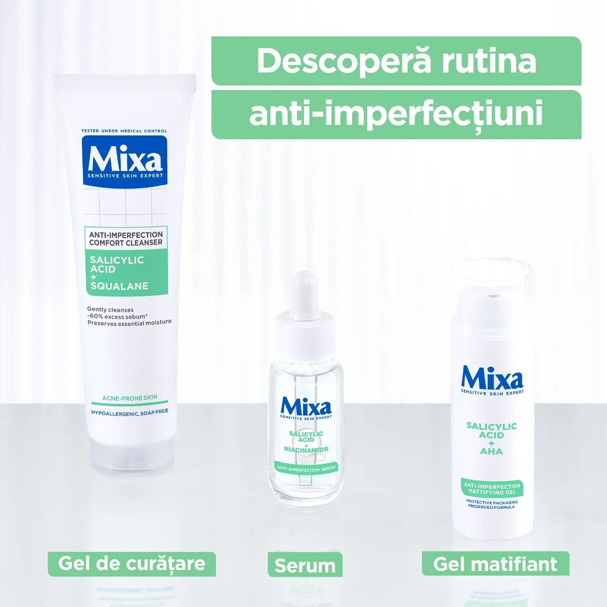 Crema anti-imperfectiuni pentru sensibil, 50ml, Mixa