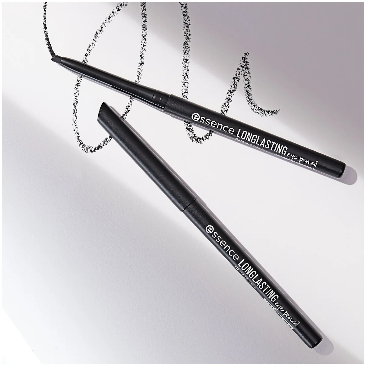 Creion pentru ochi Long-Lasting 01 - Black Fever, 0.28g, Essence