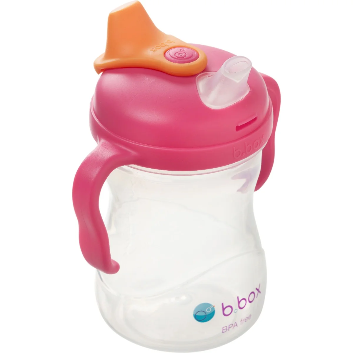 Cana de tranzitie cu cioc de silicon pentru +4 luni Roz, 240ml, Bbox