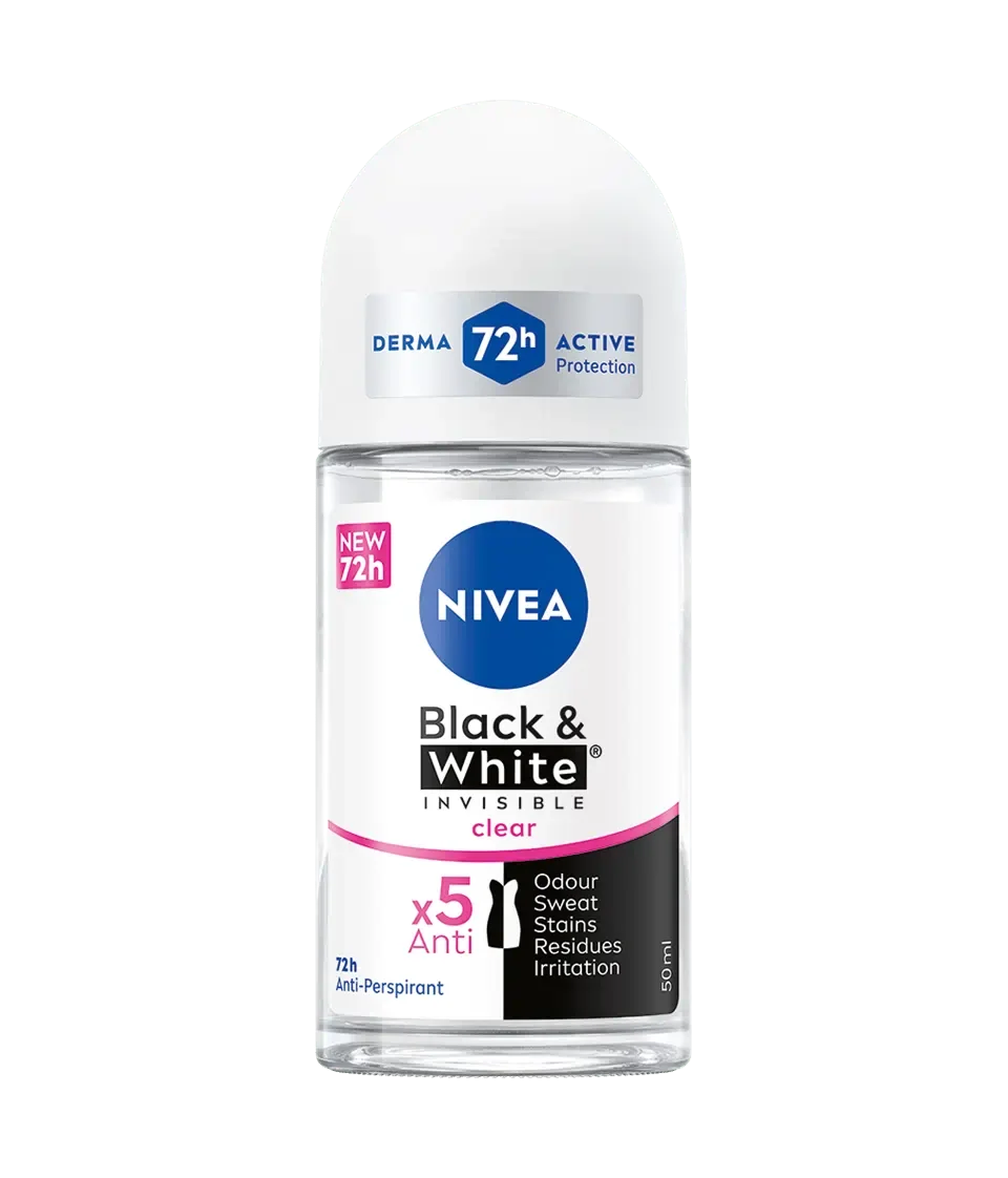 Deodorant roll-on pentru femei Black & White, 50ml, Nivea