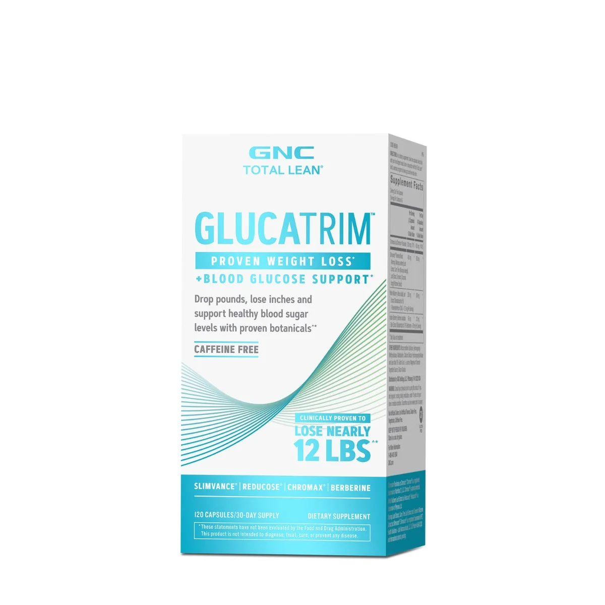 Formula avansata pentru slabit Total Lean® GlucaTrim™ Proven Weight Loss + Blood Glucose Support, 120 capsule, GNC