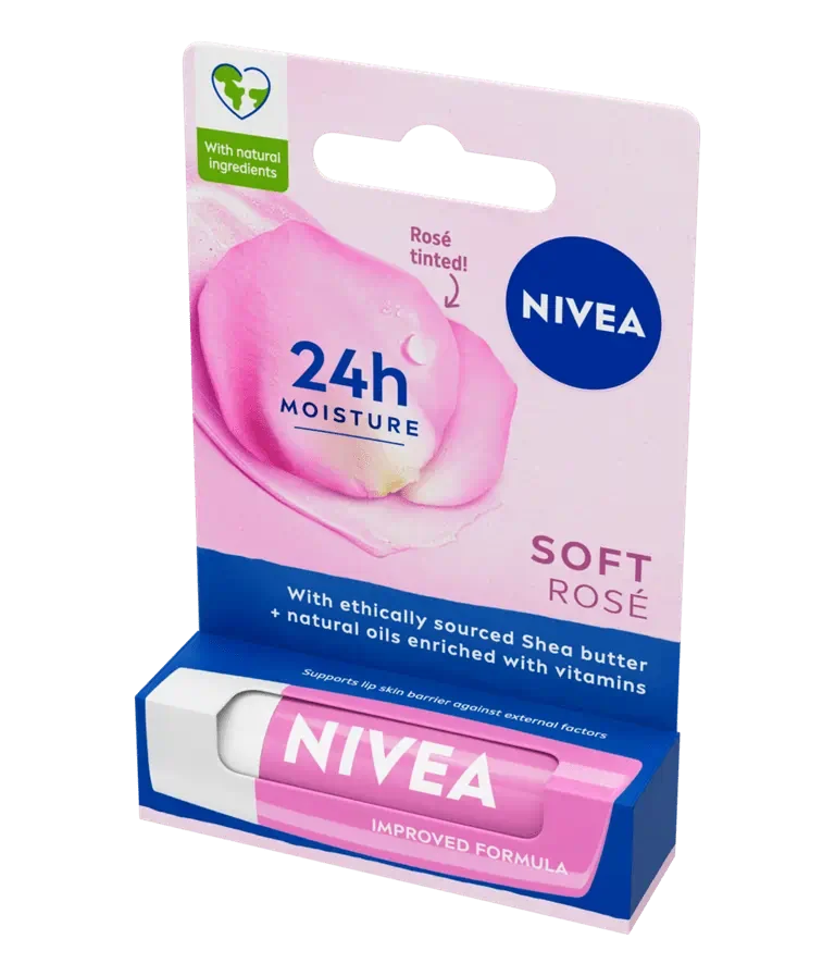 Balsam de buze Rose, 4.8g, Nivea