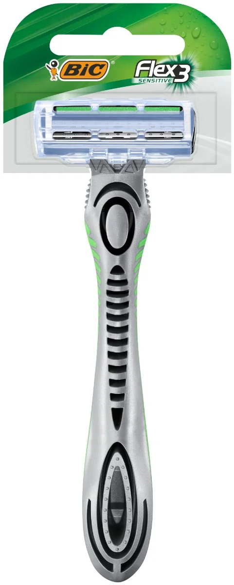Pachet Aparat de ras Flex 3 Sensitive, 3 bucati, BIC