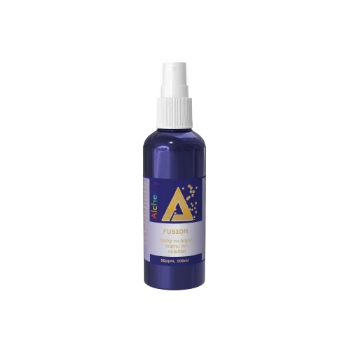 Sinergie de argint, cupru si aur coloidal Germ Stop 50ppm, 480ml, Alchemy