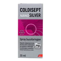 Spray pentru gat Coldisept NanoSilver, 20ml, Arkona