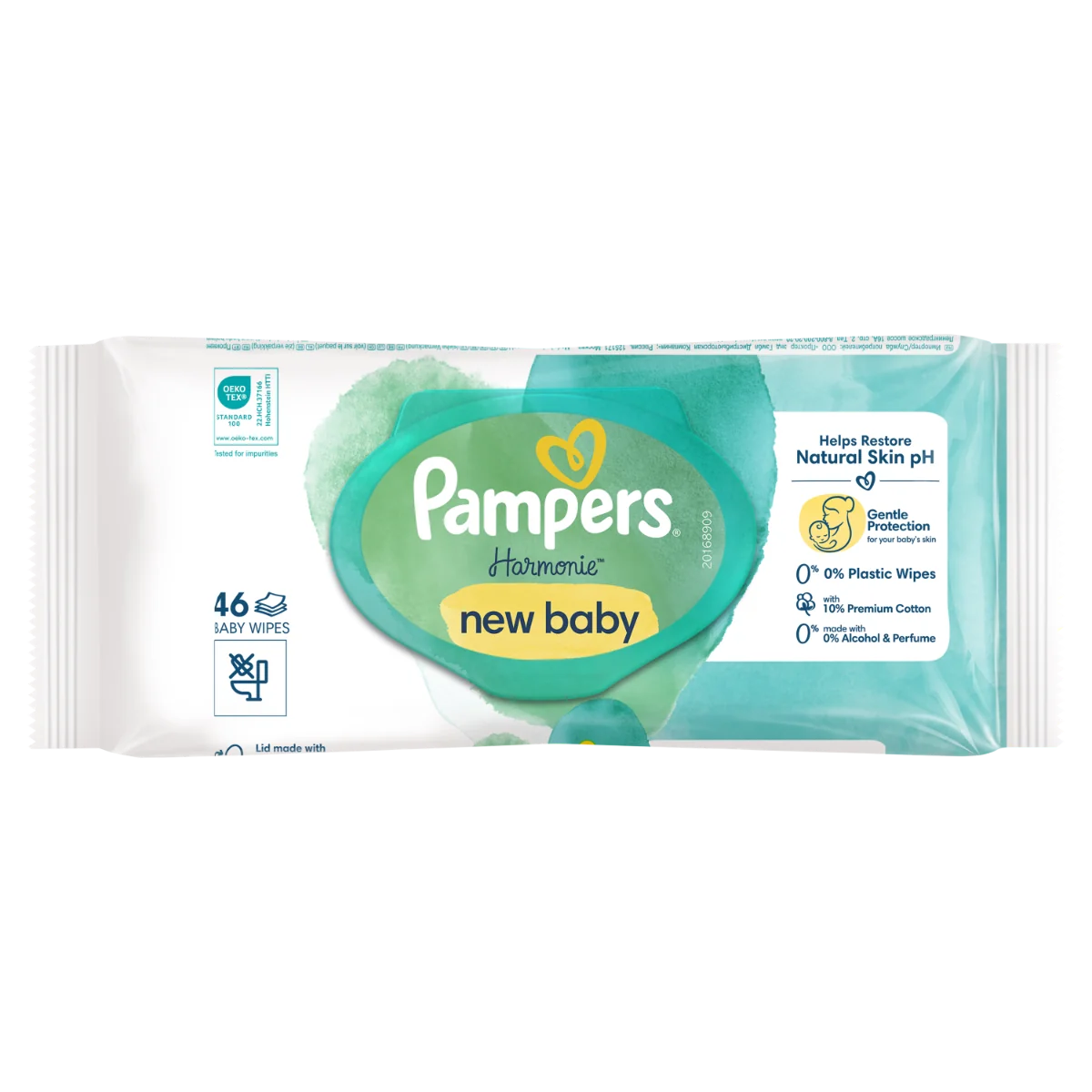 Servetele umede pentru copii Harmonie New Baby Aloe, 46 bucati, Pampers