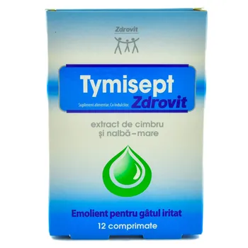 Tymisept, 12 comprimate, Zdrovit 