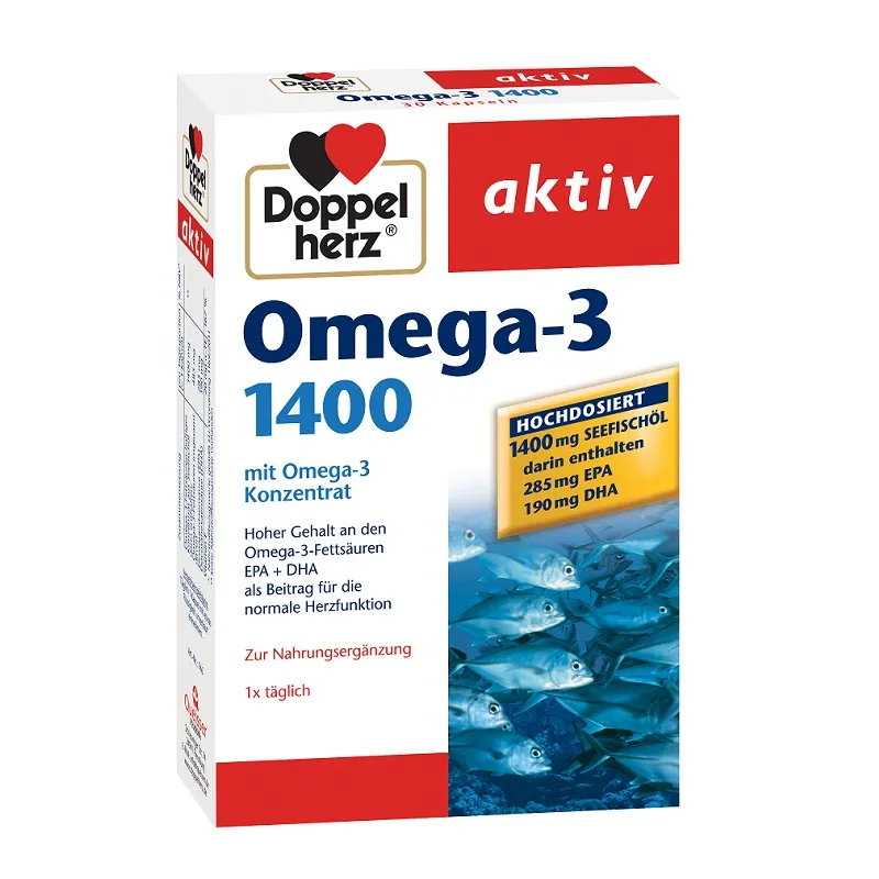 Omega-3 1400 mg, 30 capsule, Doppelherz