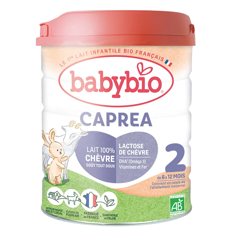 Lapte praf de capra Caprea 2 Bio 6-12 luni, 800g, BabyBio