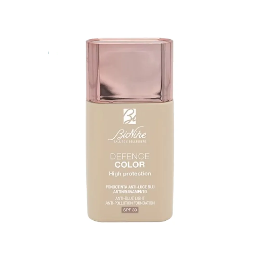 Fond de ten SPF 30 anti-lumina albastra si poluare 303 Sable Defence Color High Protection, 30ml, Bionike