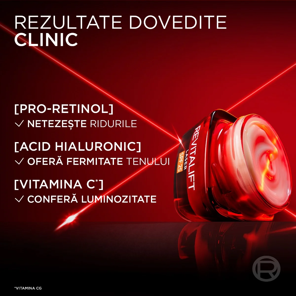 Crema antirid de zi Revitalift Laser cu SPF25 cu tripla actiune, 50ml, L'Oreal Paris