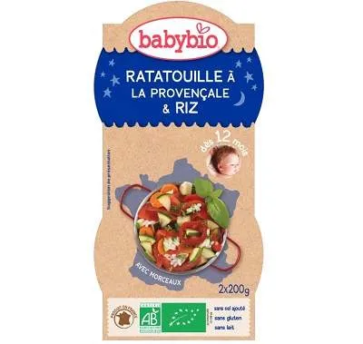 Meniu Ratatouille a la Provencale +12 luni, 2 x 200g, BabyBio