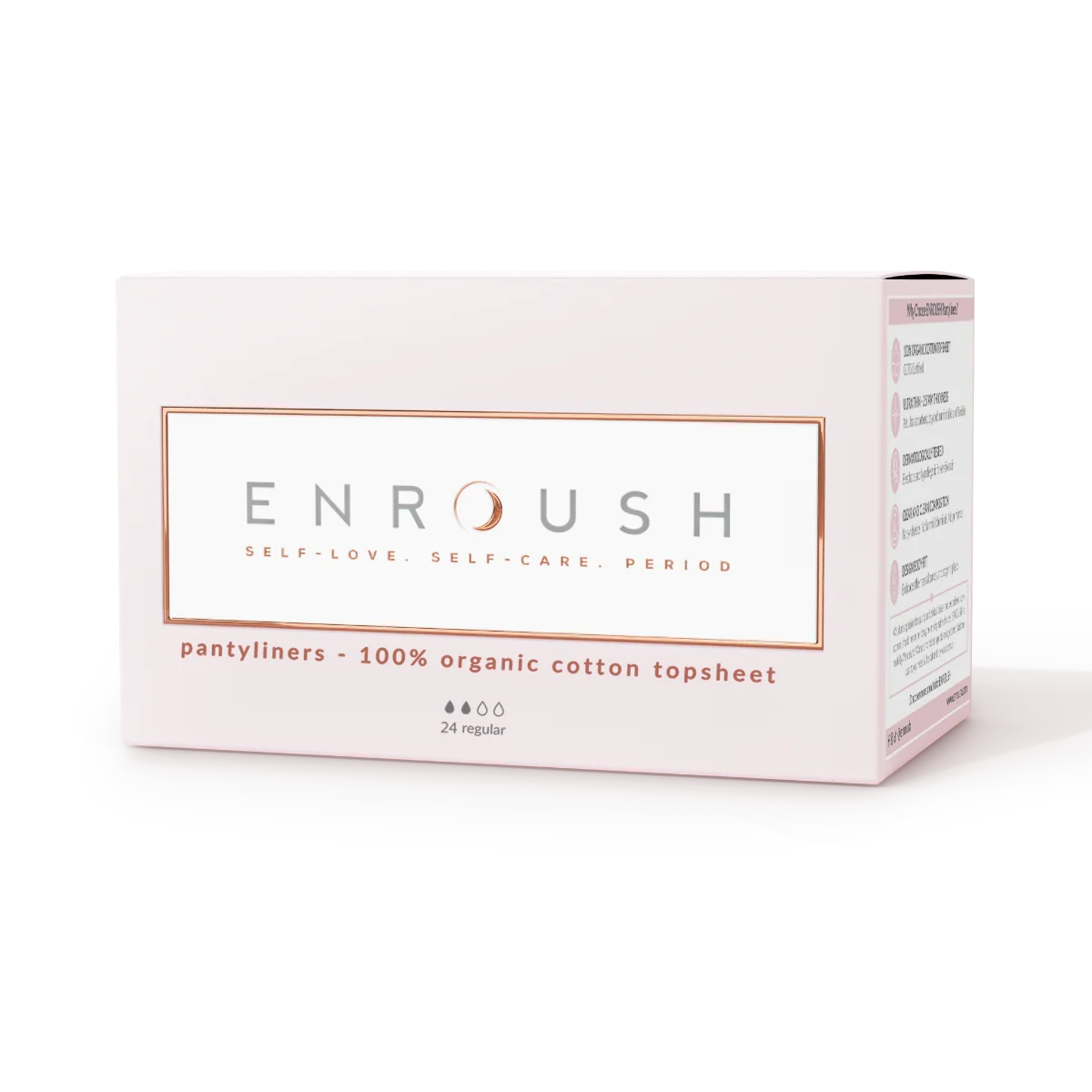 Absorbante zilnice din bumbac Organic, 24 bucati, Enroush