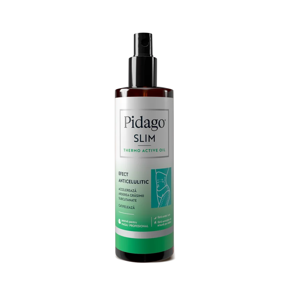 Ulei termoactiv cu efect anticelulitic Pidago Slim, 150ml, Doctor Fiterman