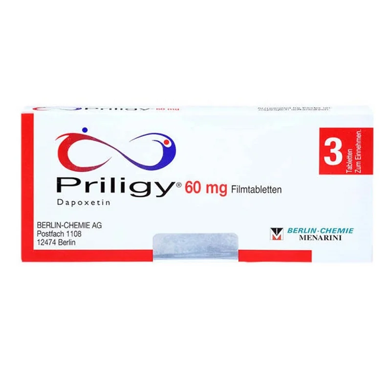 Priligy 60mg, 3 comprimate filmate, Berlin-Chemie