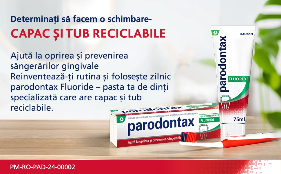 Realizate din materiale reciclabile Paradontax Realizate din materiale reciclabile Paradontax
