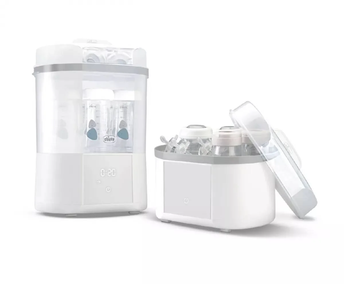 Sterilizator electric digital cu uscator pentru biberoane si accesorii mici 0 luni+, 1 bucata, Chicco