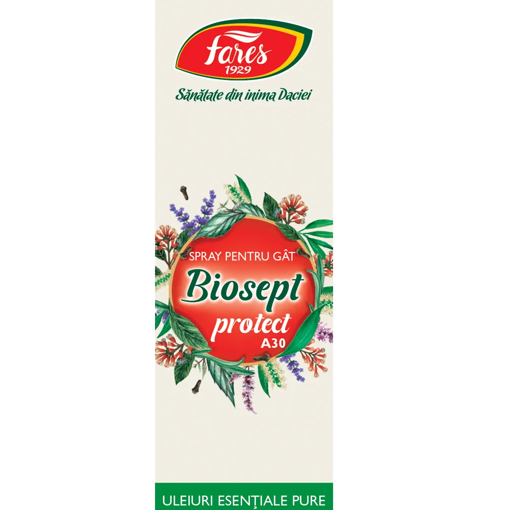 Spray pentru gat Biosept, 20ml, Fares