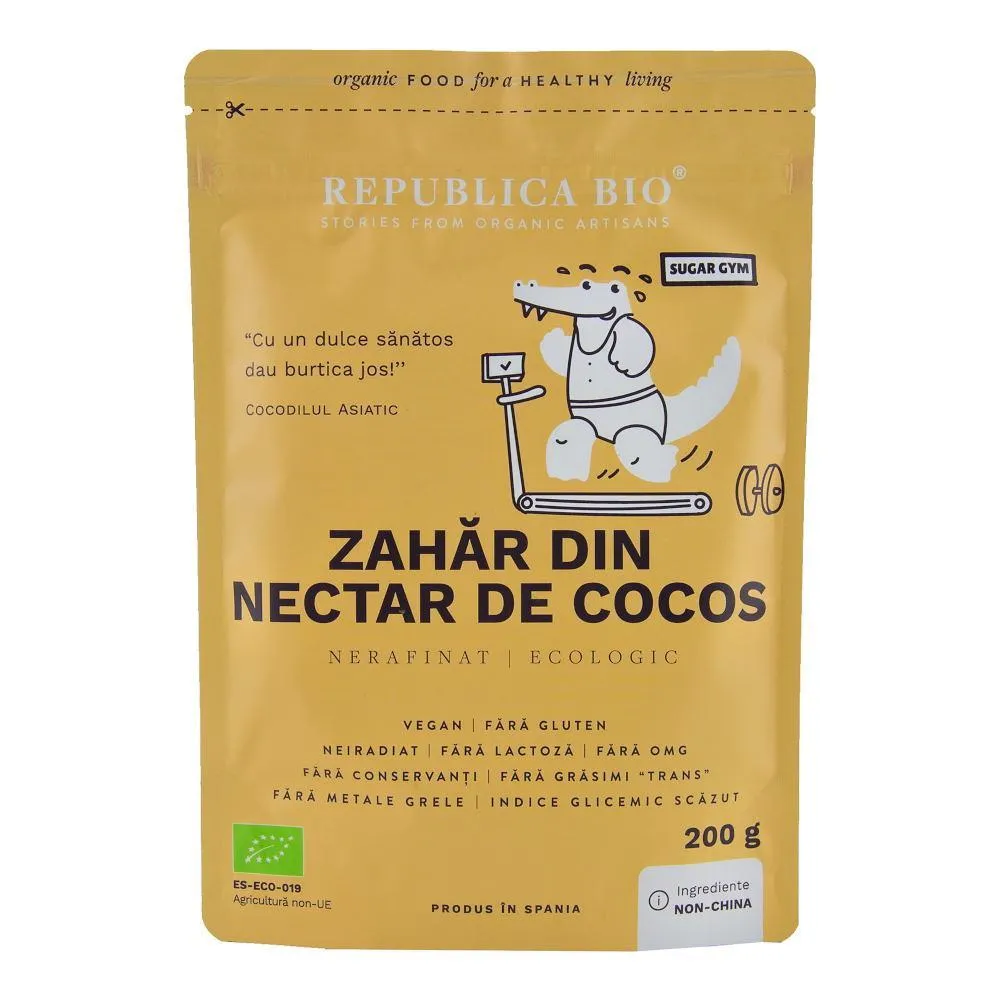 Zahar din nectar de cocos, 200g, Republica Bio