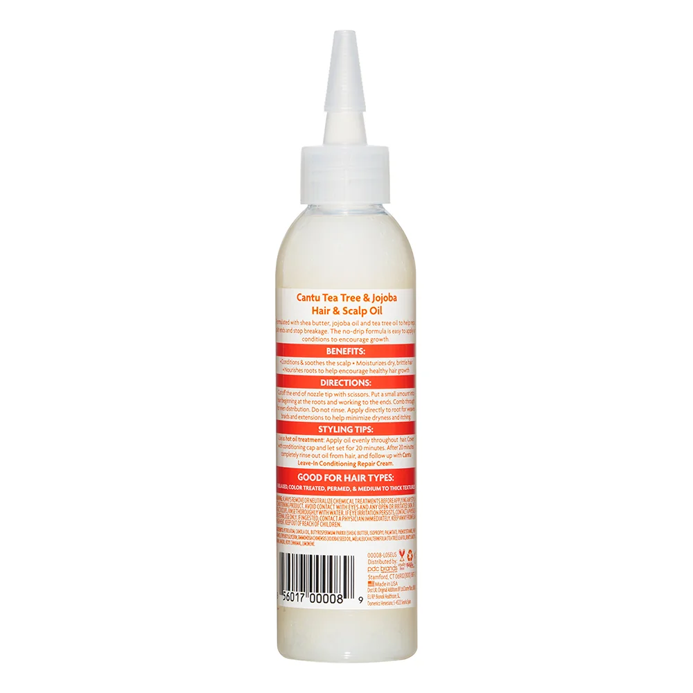 Ulei hidratant pentru par si scalp Tea Tree & Jojoba, 180ml, Cantu