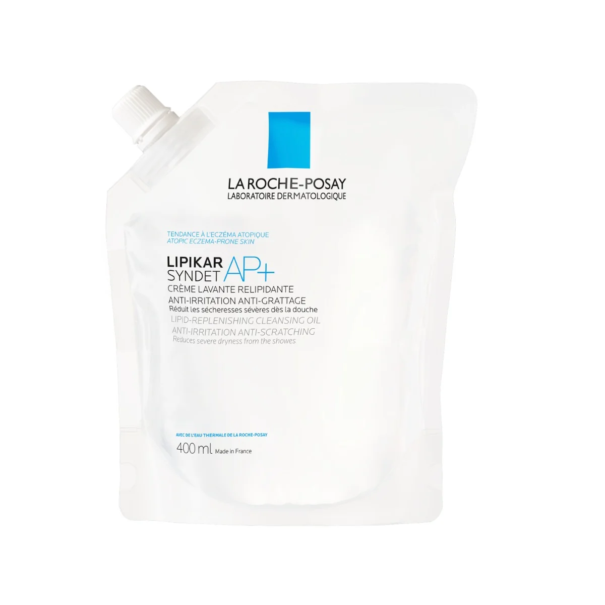 Rezerva gel de curatare pentru piele sensibila Lipikar Syndet, 400ml, La Roche-Posay