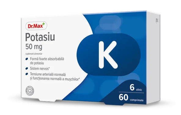 Dr.Max Potasiu 50 mg, 60 comprimate filmate