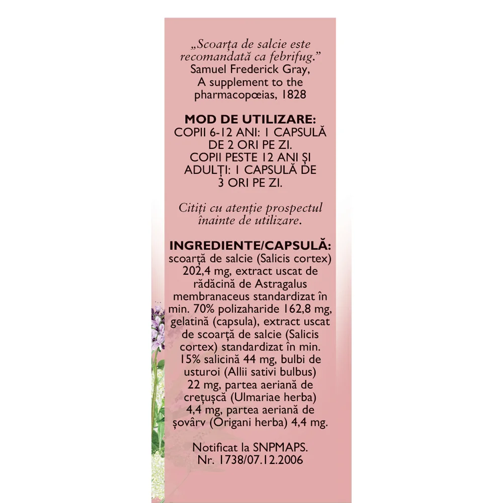 Hapciu raceala si gripa, 30 capsule, Fares