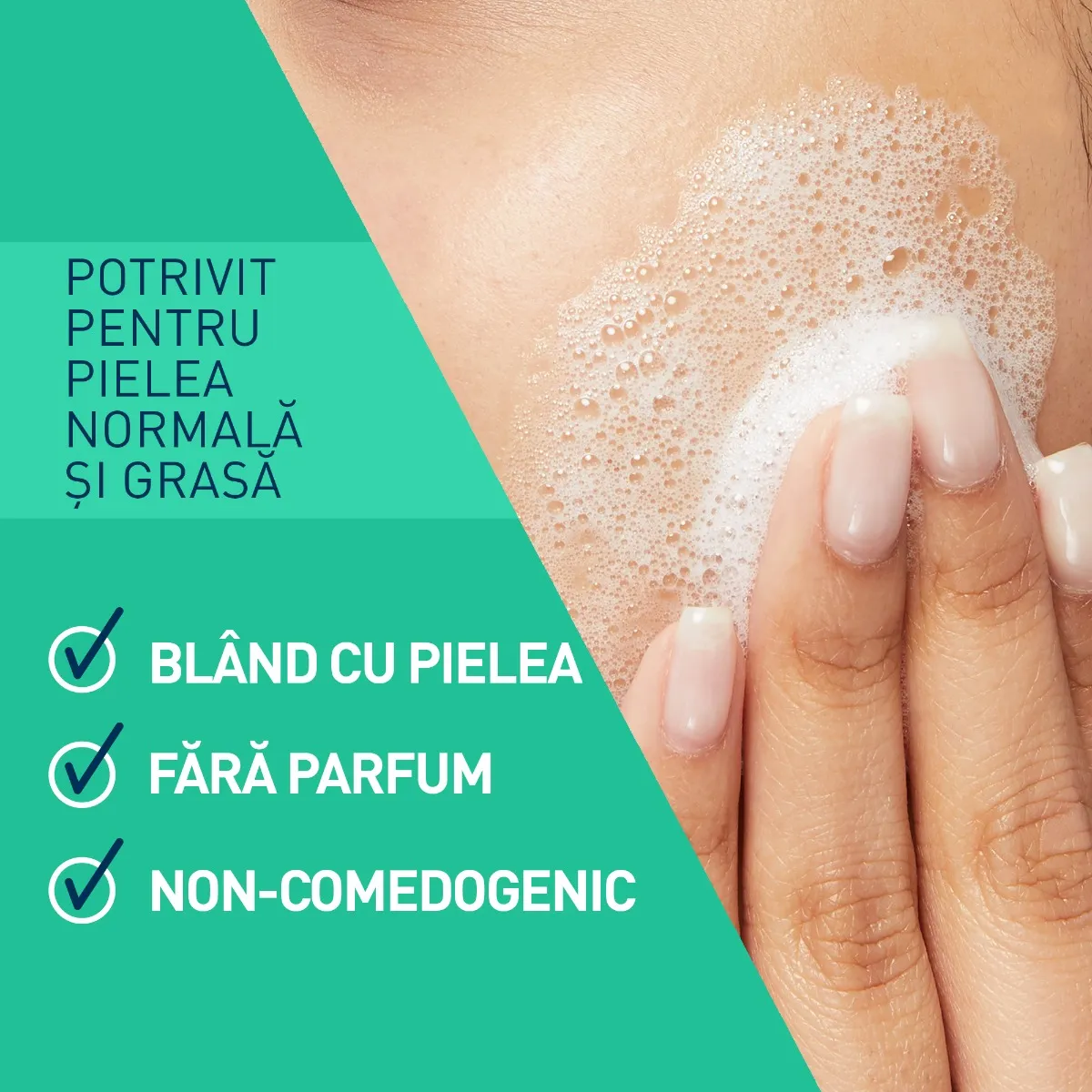 Gel de curatare spumant pentru piele normala-grasa, 976ml, CeraVe