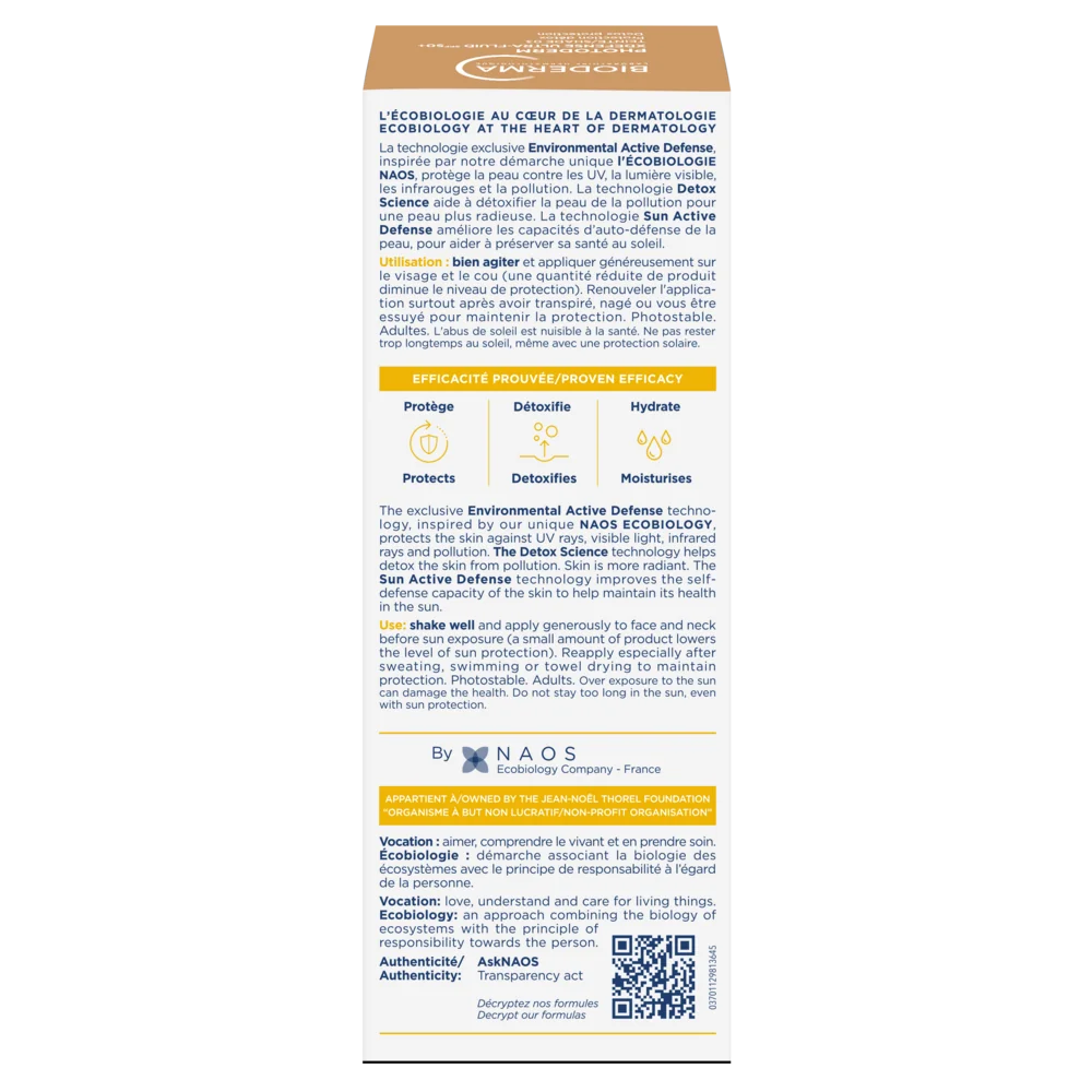 Crema colorata SPF50+ XDefense Ultra-Fluid Fototip 3 pentru protectie UV completa, 40ml, Bioderma