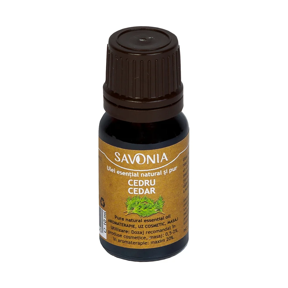 Ulei esential natural si pur de cedru 10ml, Savonia
