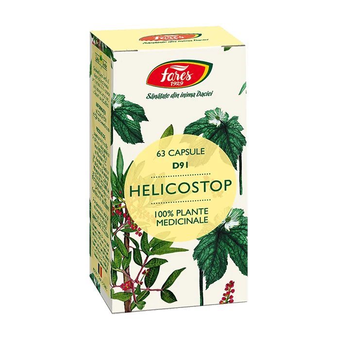 Helicostop, 63 capsule, Fares
