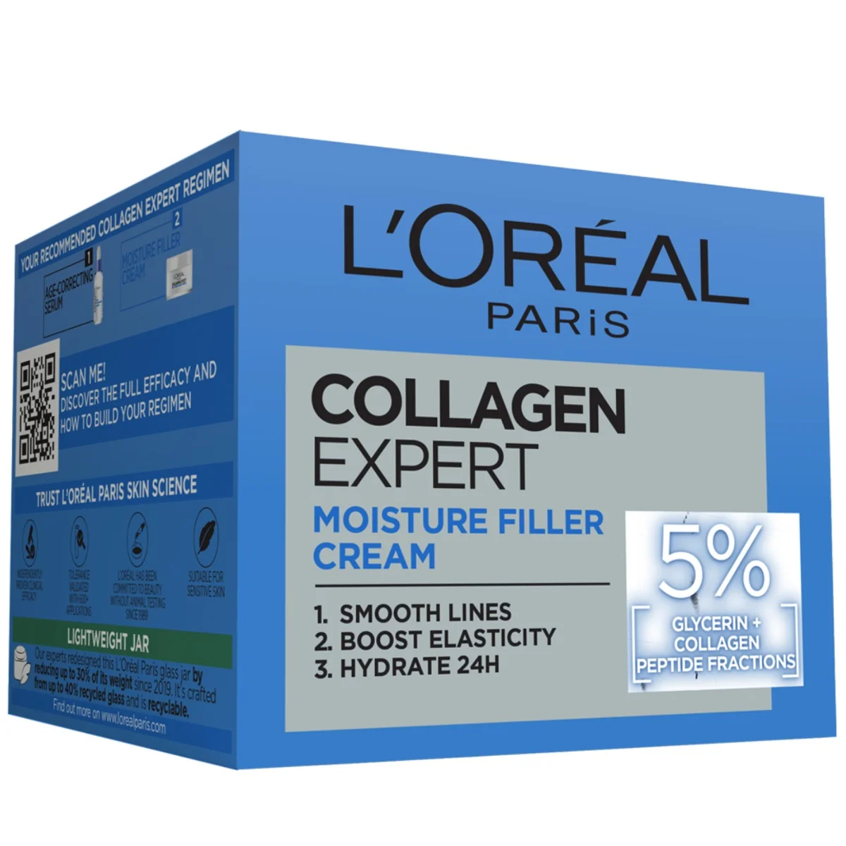 Crema hidratanta cu efect de umplere Collagen Expert, 50ml, L'Oreal Paris 