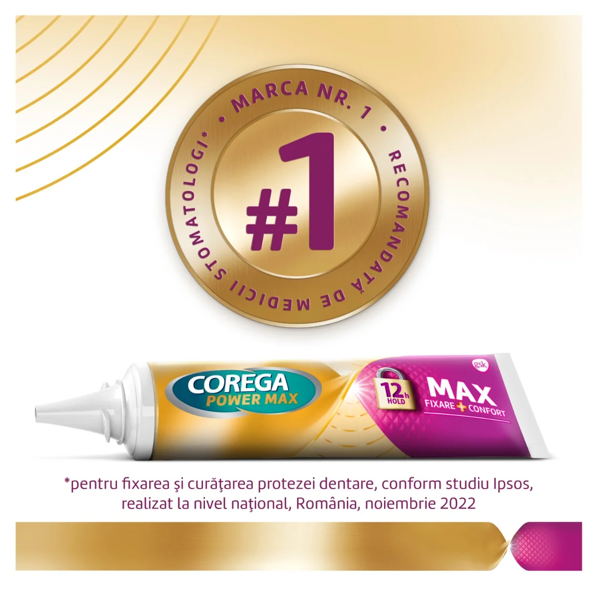 Crema adeziva pentru proteza Fixare & Confort, 40g, Corega