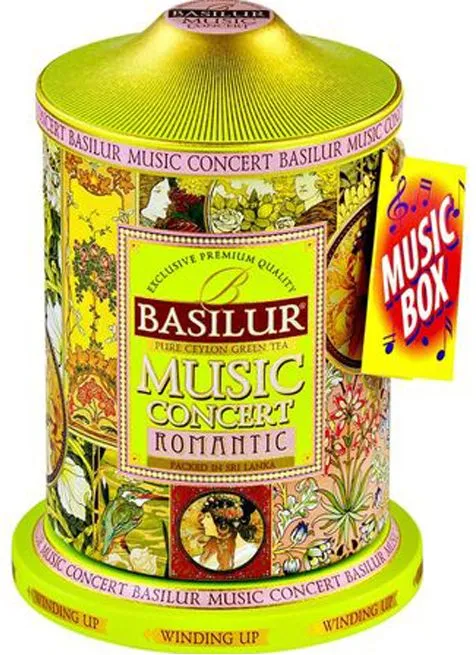 Ceai verde cu ananas si trandafir Music Concert Romantic, 100g, Basilur