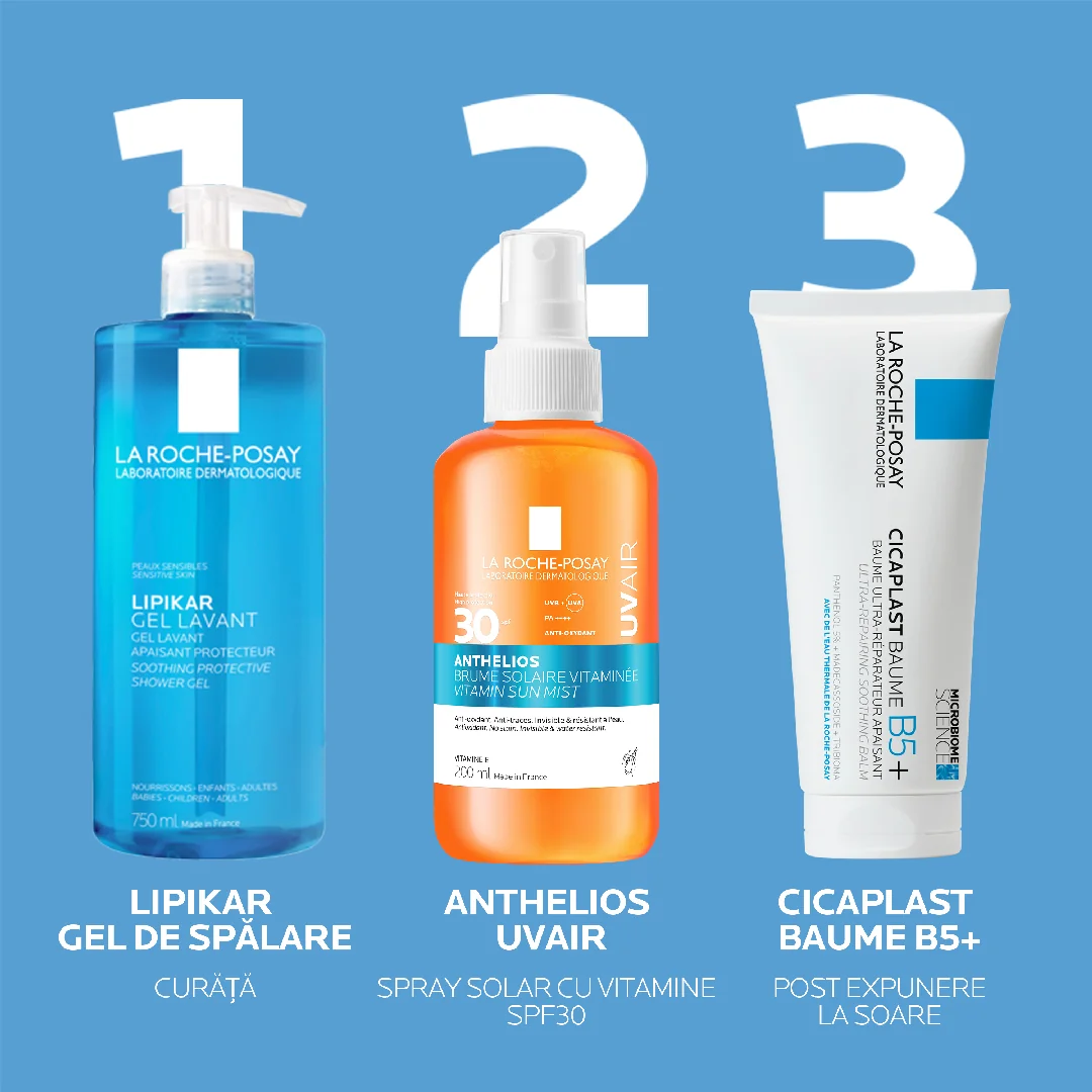 Spray solar cu Vitamine SPF30 Anthelios UVAir, 200ml, La Roche-Posay