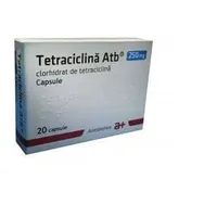Tetracilina 250mg, 20 capsule, Antibiotice