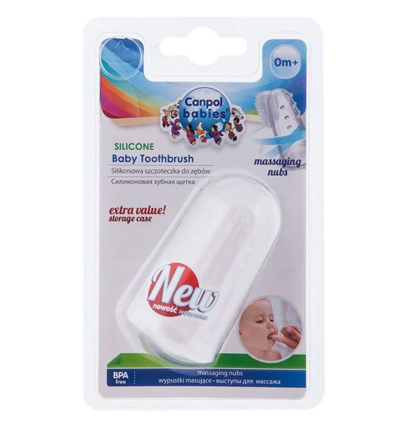 Degetar din silicon pentru gingii, 1 bucata, Canpol babies