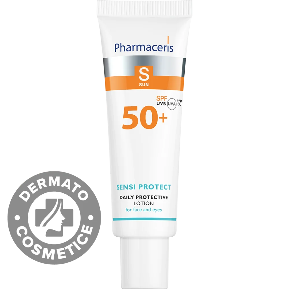Lotiune de fata cu protectie solara SPF50+ Sensi Protect S, 50ml, Pharmaceris