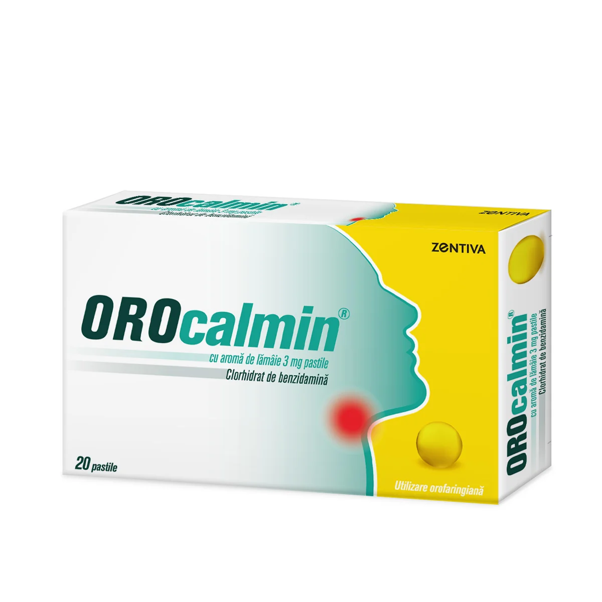 Orocalmin 3 mg cu aroma de lamaie, 20 pastile, Zentiva