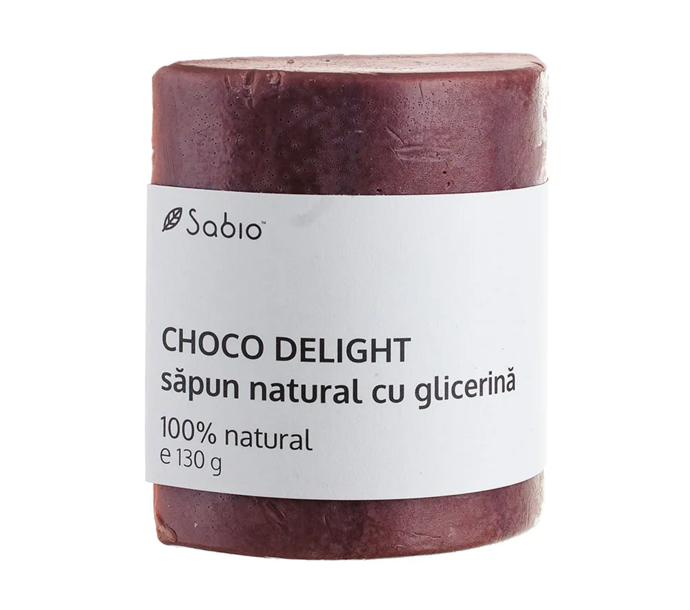 Sapun natural cu glicerina Choco Delight, 130g, Sabio