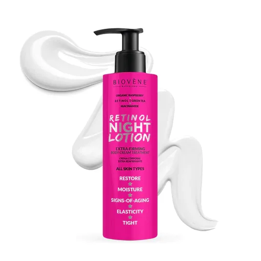 Lotiune de noapte cu zmeura, 200ml, Biovene