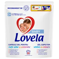 Detergent pentru rufe albe & colorate, 60 capsule, Lovela Baby