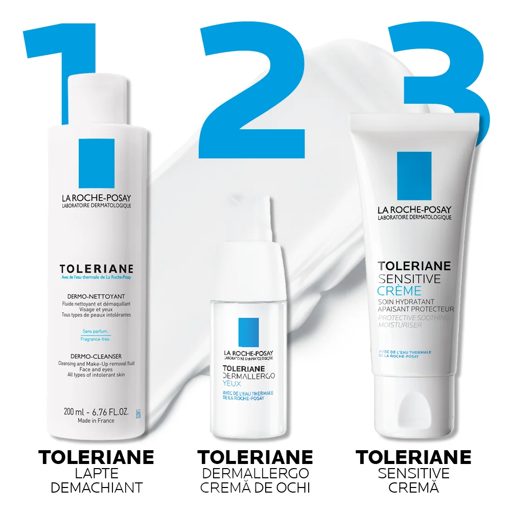 Crema hidratanta prebiotica pentru ten sensibil si uscat Toleriane Sensitive, 40ml, La Roche-Posay