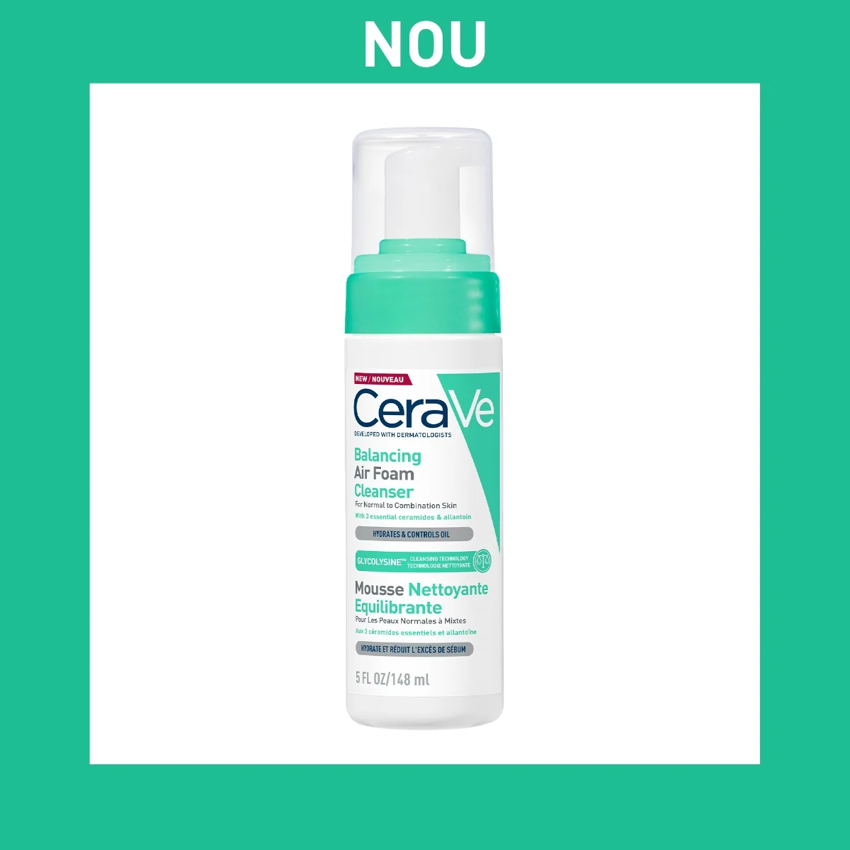 Spuma de curatare reechilibranta pentru ten normal si mixt, 148ml, CeraVe