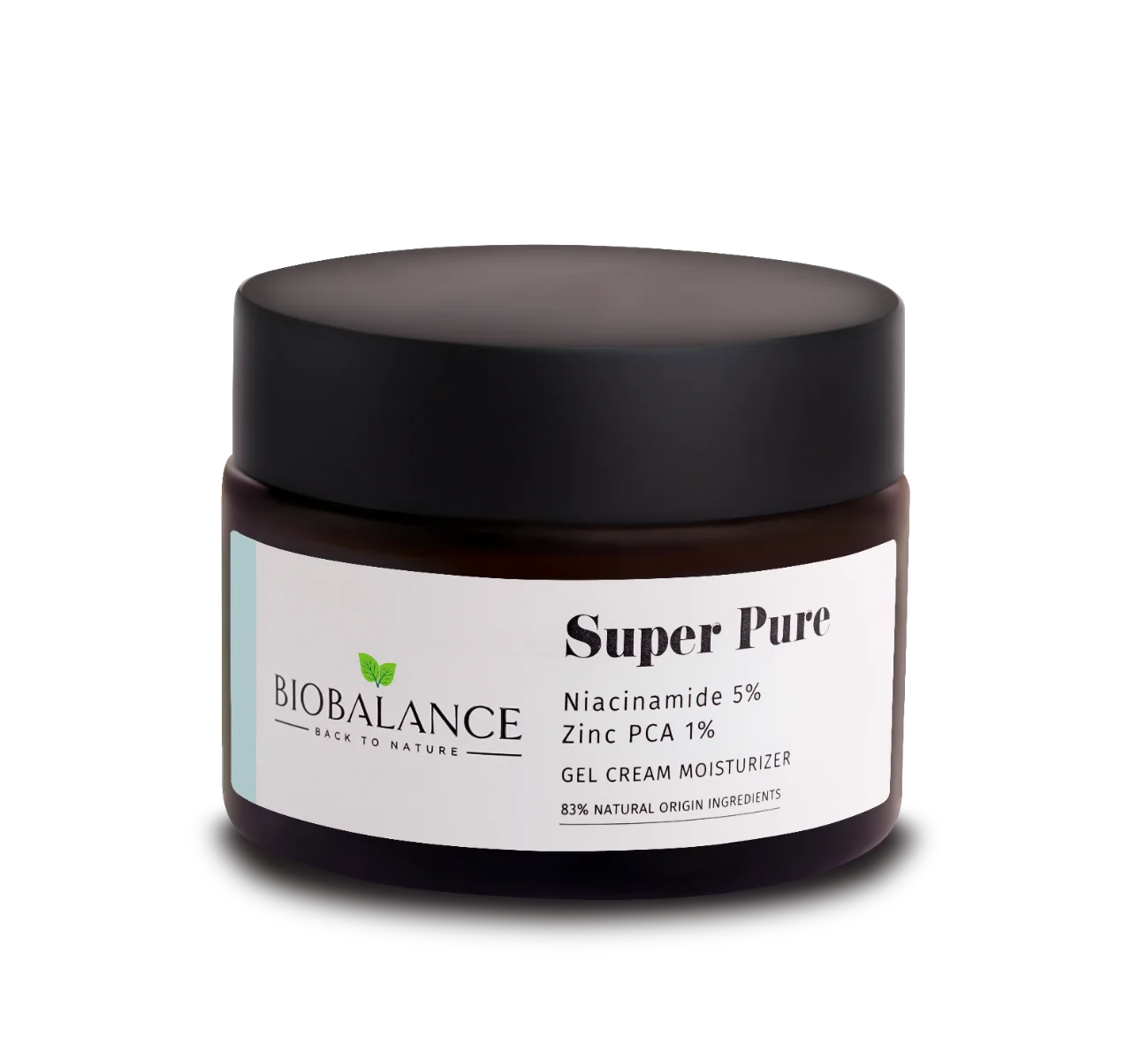 Gel crema hidratant cu niacinamide 5% + zinc PCA 1% Super Pure, 50ml, Bio Balance 