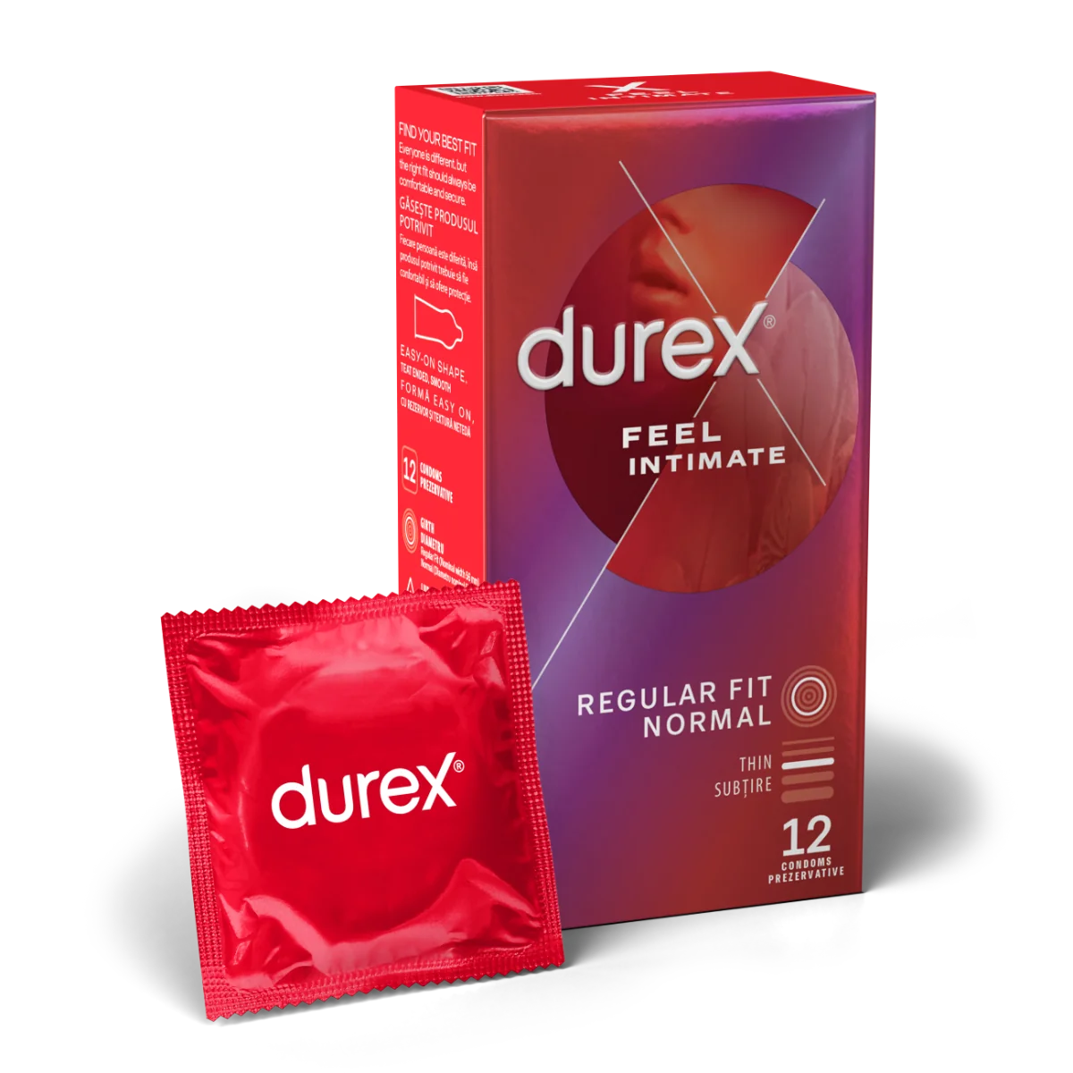 Prezervative Feel Intimate, 12 bucati, Durex