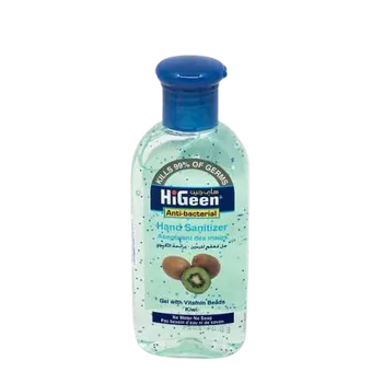 Gel dezinfectant de maini cu granule de vitamine A si E si lotiune hidratanta Kiwi, 110ml, HiGeen 