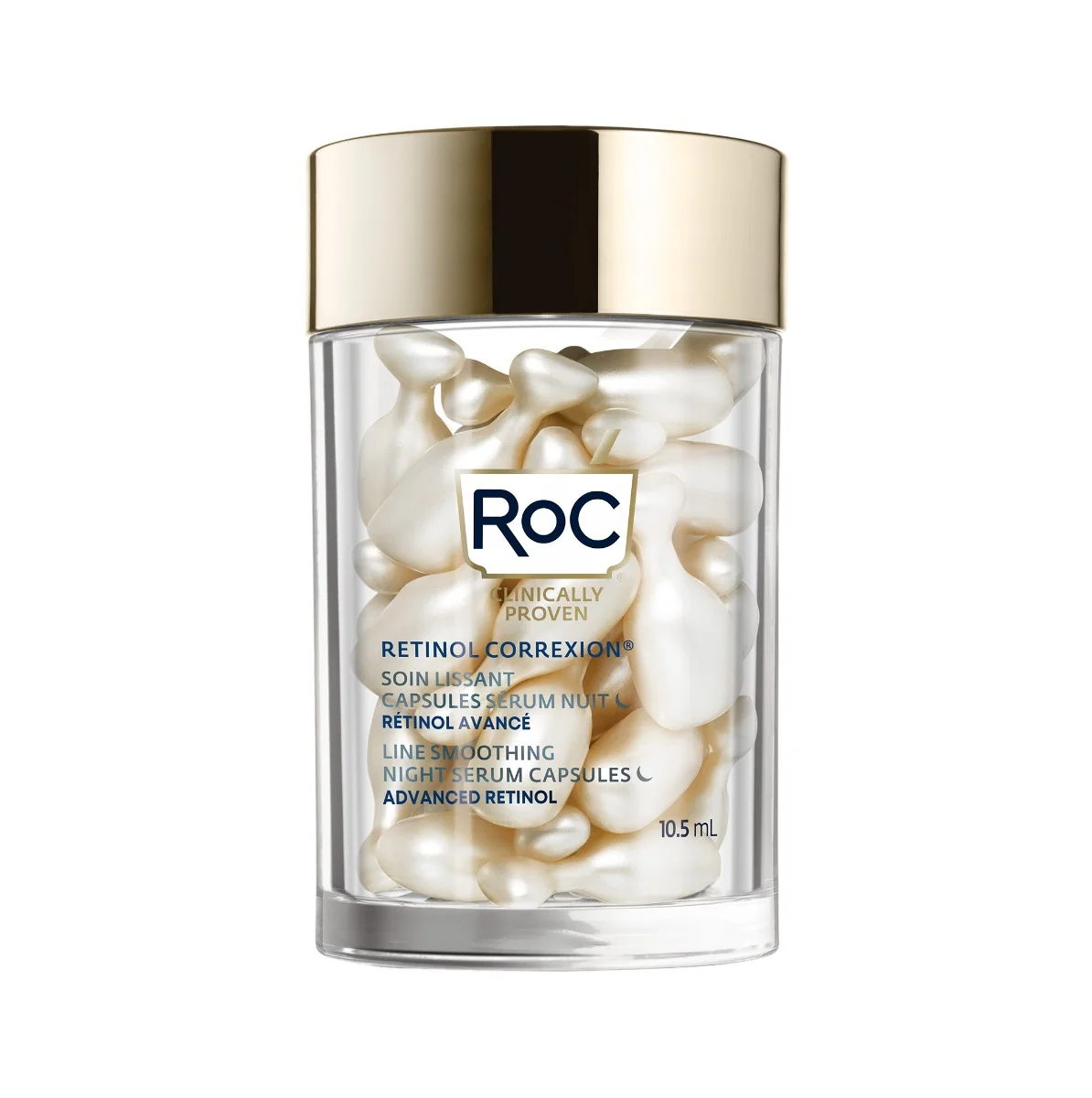 Capsule cu ser pentru noapte Retinol Correxion Line Smoothing, 30 bucati, RoC